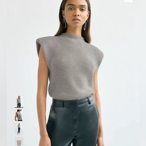 NWT Aritzia Babaton Hazlitt Marino Wool Sweater Vest